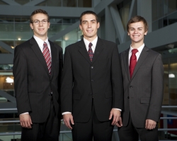The Portuguese competition’s winning team,   from BYU, consisted of Justin Bray,   Cameron Barr and David Braudt.