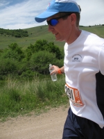Brian Boyer, assistant professor of finance, competing in the Wasatch Back.