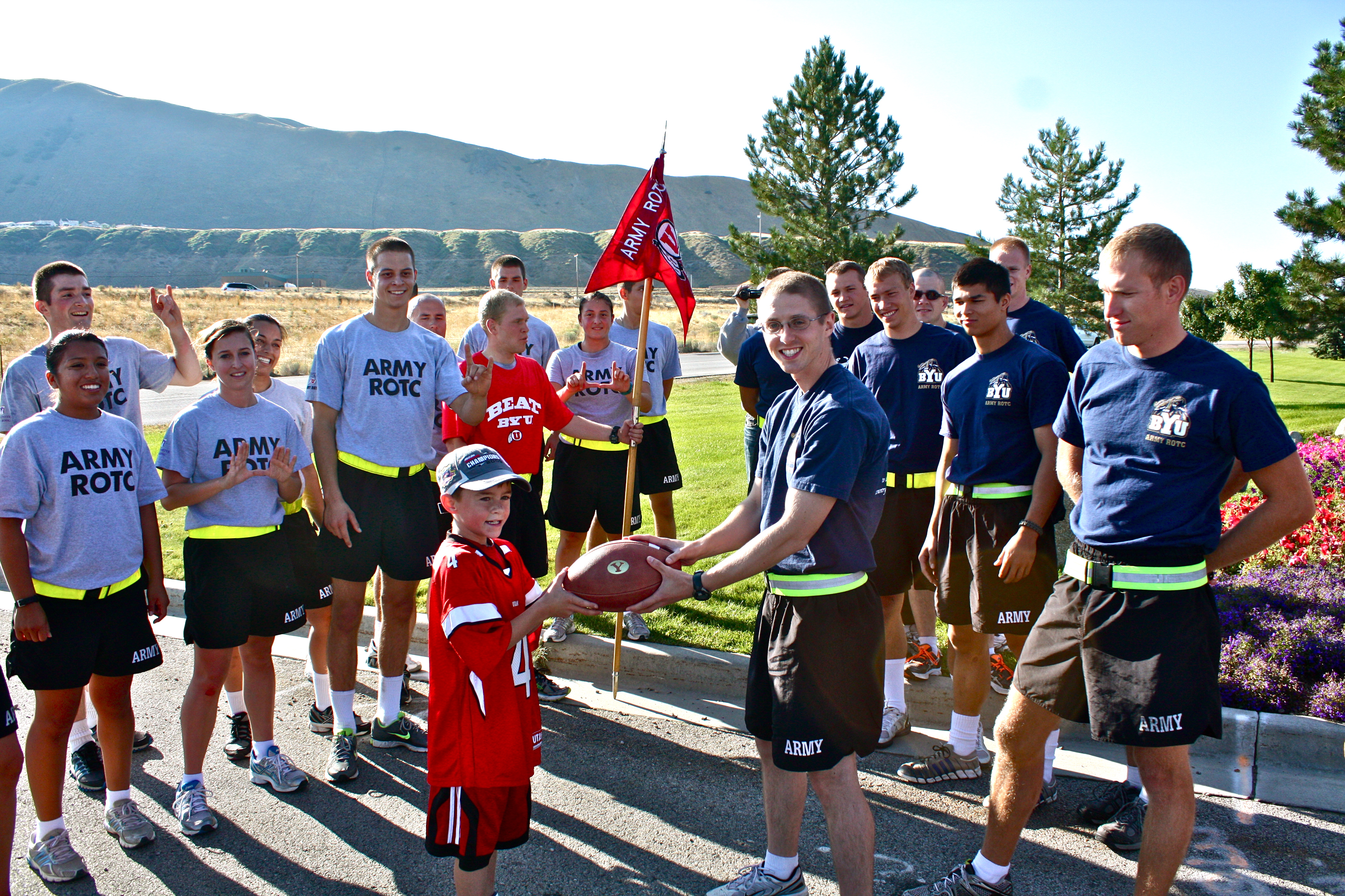 Army ROTC Revises the Utah Rivalry Article News BYU Marriott