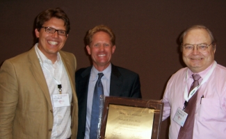 (From left): Nathan Furr, Skip Heizer of Heizer Capital, and Charles Hofer from the Heizer Awards Committee.