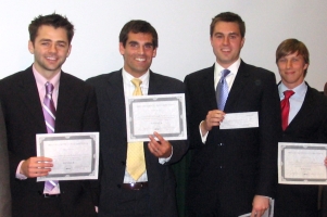 The PECC first place team. From left to right: Craig Cannon, Ashton Grewal, Dallen Moore, Jeffrey Chambers.