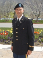 BYU ROTC Army cadet Robert Root, recipient of the 2009 Marshall Award.