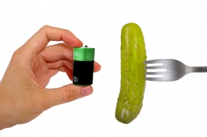 Pickles and batteries have more in common than you might think; their two categories, “primary batteries” and “pickles, sauces and dressings,” are related in the 99th percentile.