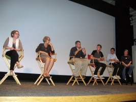 Q&A with filmmakers at the Peery Film Festival.; 