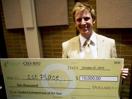 Dallen Allred won the 2010 Student Entrepreneur of the Year.
