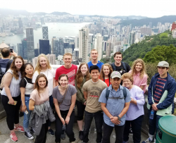 BYU Marriott students in Hong Kong.
