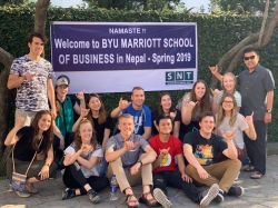 BYU Marriott students in Nepal