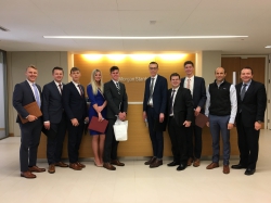 BYU Real Estate Club visiting Morgan Stanley offices in San Francisco.