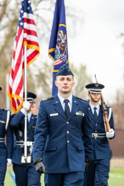 Recently commissioned Air Force officer Jacob Andrus