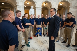 Detachment 855 met with Mitt Romney, United States senator, in Washington, DC.