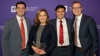 (From Left) Jordon Patton, Whitney Waite, Neal Ball, and Jaron Thornley accept the TCU graduate supply chain case competition second place award.