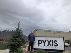 Quarnberg in front of his business, Pyxis Manufacturing. Photo courtesy of Daniel Quarnberg.