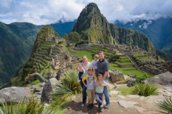 Paradiso and his family visiting Machu Picchu. Photo courtesy of David Paradiso.