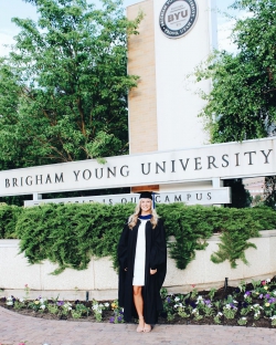 MacLennan recently graduated with her MBA from BYU Marriott in 2020. Photo courtesy of Carly MacLennan.