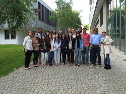 Maylett with students at Pforzheim University