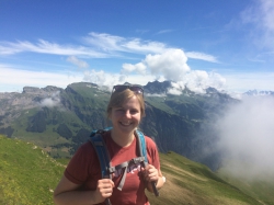 Macie Briggs Duncan hiking Tour du Mont Blanc.