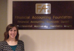 Candace Jones, a 2009 BYU MAcc graduate, is currently working as a post-graduate technical assistant with the Financial Accounting Standards Board.