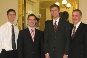 Left to right: Ryan Wood, Brandon Muirhead, Jordan Winder and David McCleve  
